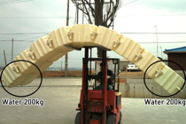 uji kekuatan dan ketegangan kubus apung modular indomarine